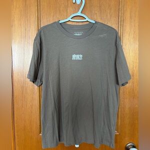 All Saints Men's Dark Brown Short Sleeve Tee Size Small